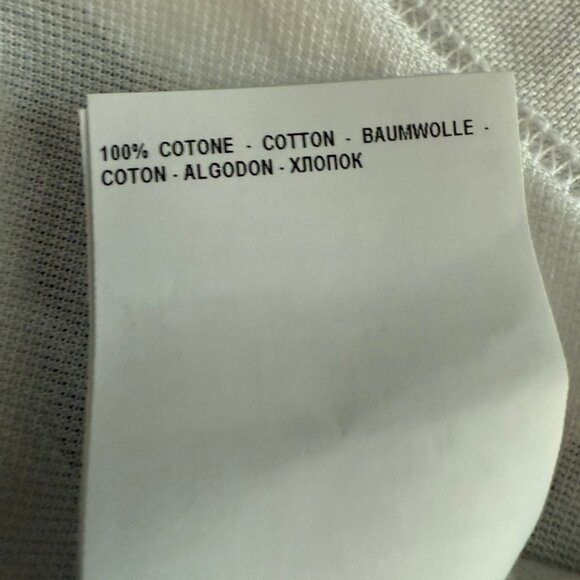 GRAN SASSO of ITALY 100% COTTON WHITE POLO SIZE EU/IT 48- RT $196 - Picture 6 of 9